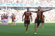 BURNLEY, ENGLAND - SEPTEMBER 10: Robert Snodgrass of Hull City celebrates scoring his sides first goal during the Premier League match between Burnley and Hull City at Turf Moor on September 10, 2016 in Burnley, England. (Photo by Alex Morton/Getty Images)
