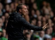 GLASGOW, SCOTLAND - SEPTEMBER 28: Celtic manager Brendan Rogers reacts on the side line during the UEFA Champions League match between Celtic FC and Manchester City FC at Celtic Park on September 28, 2016 in Glasgow, Scotland. (Photo by Mark Runnacles/Getty Images)