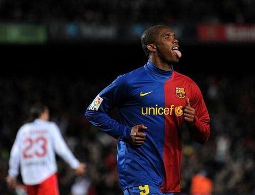 Samuel Eto’o left Barcelona at the peak of his powers