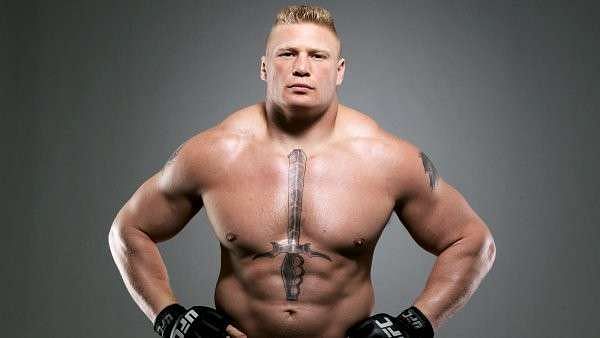 Brock Lesnars Tattoos What Does the Sword Tattoo on His Chest Mean   Sportsmanor