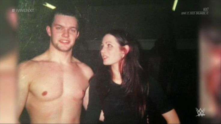 An early picture of Finn Balor and Becky Lynch together!