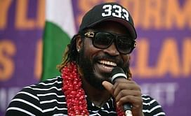 Virender Sehwag by his side, Chris Gayle launches 'Six Machine' in New Delhi