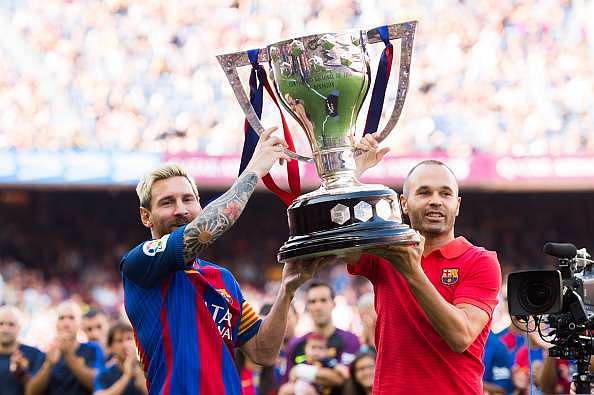 Andres Iniesta says Lionel Messi is important to Barcelona, but titles are won by the team