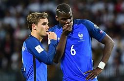 Antoine Griezmann posts picture of Paul Pogba and French legends