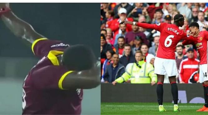 Video: Carlos Brathwaite and Umar Akmal attempt the Paul Pogba 'Dab'