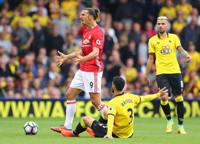 Watford's Miguel Britos claims “Arrogant” Zlatan Ibrahimovic is easily wound up