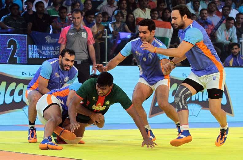 2016 Kabaddi World Cup: India overcome the Bangladesh hurdle, defeat them 57-20