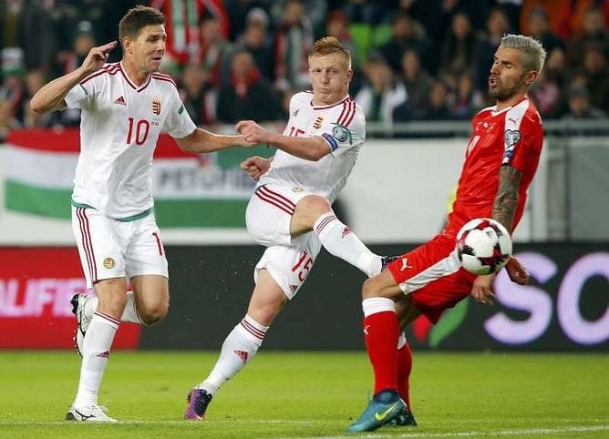 Swiss win five-goal thriller in Hungary in last minute