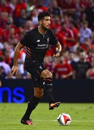 ST LOUIS, MO - AUGUST 01: Emre Can #23 of Liverpool FC handles the ball against AS Roma during a friendly match at Busch Stadium on August 1, 2016 in St Louis, Missouri. AC Roma won 2-1. (Photo by Jeff Curry/Getty Images)