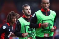 BOURNEMOUTH, ENGLAND - SEPTEMBER 24: Jack Wilshere of AFC Bournemouth warms up prior to kick off during the Premier League match between AFC Bournemouth and Everton at the Vitality Stadium on September 24, 2016 in Bournemouth, England. (Photo by Clive Rose/Getty Images)