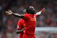 LIVERPOOL, ENGLAND - SEPTEMBER 24: Sadio Mane of Liverpool celebrates scoring his sides third goal during the Premier League match between Liverpool and Hull City at Anfield on September 24, 2016 in Liverpool, England. (Photo by Julian Finney/Getty Images)