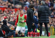 MANCHESTER, ENGLAND - OCTOBER 02: Wayne Rooney of Manchester United gets ready to come on during the Premier League match between Manchester United and Stoke City at Old Trafford on October 2, 2016 in Manchester, England. (Photo by Clive Brunskill/Getty Images)