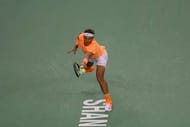 SHANGHAI, CHINA - OCTOBER 12: Rafael Nadal of Spain returns a shot against Viktor Troicki of Serbia during the Men's singles second round match on day four of Shanghai Rolex Masters at Qi Zhong Tennis Centre on October 12, 2016 in Shanghai, China. (Photo by Lintao Zhang/Getty Images)