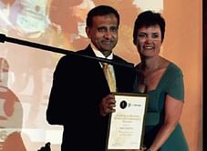 Amit Sheth becomes the first Indian to win the Old Mutual Spirit of Comrades Award 2016 in Durban