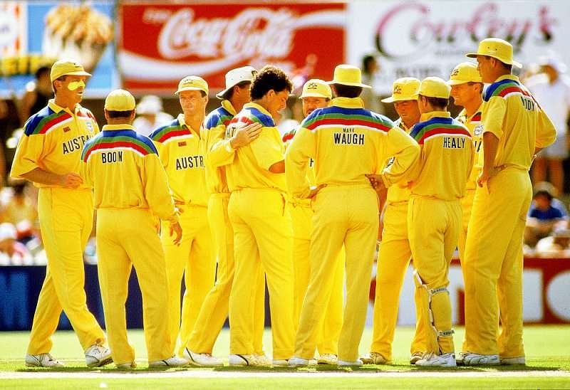 Australian Cricket World Cup Jerseys over the years. : r/Cricket