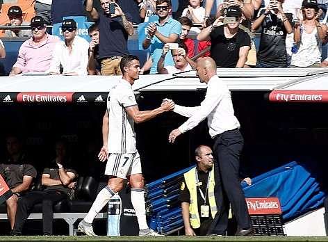 Zinedine Zidane says Cristiano Ronaldo 'deserves' to win the Ballon d'Or