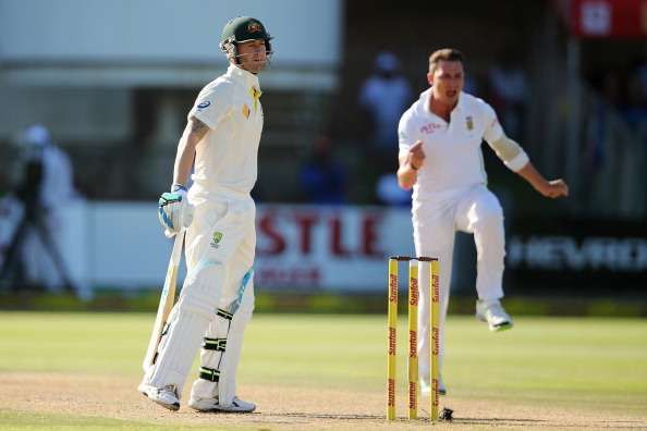 Dale Steyn and Michael Clarke