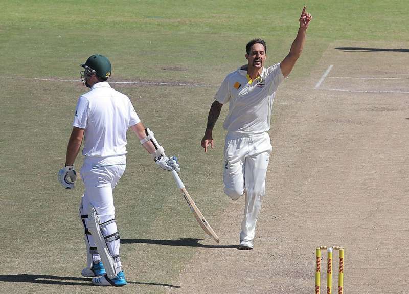 Graeme Smith and Mitchell Johnson
