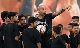 Video: Thierry Henry plays football in India for the first time