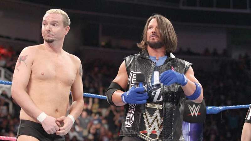 James Ellsworth and AJ Styles