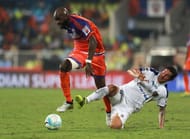 Momo Sissoko tackle wins the ball clean (Picture Courtesy ISL)