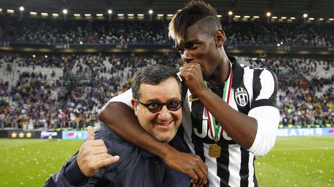 Mino Raiola and Paul Pogba