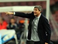 NAPLES, ITALY - NOVEMBER 08: Juande Ramos head coach of FC Dnipro Dnipropetrovsk during the UEFA Europa League Group F match between SSC Napoli and FC Dnipro Dnipropetrovsk at Stadio San Paolo on November 8, 2012 in Naples, Italy. (Photo by Giuseppe Bellini/Getty Images)