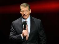 LAS VEGAS, NV - JANUARY 08: WWE Chairman and CEO Vince McMahon speaks at a news conference announcing the WWE Network at the 2014 International CES at the Encore Theater at Wynn Las Vegas on January 8, 2014 in Las Vegas, Nevada. The network will launch on February 24, 2014 as the first-ever 24/7 streaming network, offering both scheduled programs and video on demand. The USD 9.99 per month subscription will include access to all 12 live WWE pay-per-view events each year. CES, the world's largest annual consumer technology trade show, runs through January 10 and is expected to feature 3,200 exhibitors showing off their latest products and services to about 150,000 attendees. (Photo by Ethan Miller/Getty Images)