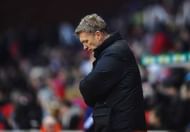 STOKE ON TRENT, ENGLAND - FEBRUARY 01: David Moyes of Manchester United shows his dissapointment as his side lose the Barclays premier League match between Stoke City and Manchester United at Britannia Stadium on February 1, 2014 in Stoke on Trent, England. (Photo by Laurence Griffiths/Getty Images)