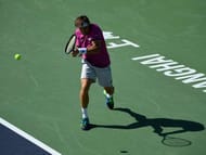 SHANGHAI, CHINA - OCTOBER 11: David Ferrer of Spain in action against Feliciano Lopez of Spain during second round of ATP Shanghai Rolex Masters 2016 on Day 3 at Qi Zhong Tennis Centre on October 11, 2016 in Shanghai, China. (Photo by Kevin Lee/Getty Images)