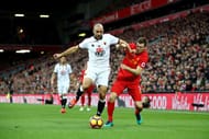 LIVERPOOL, ENGLAND - NOVEMBER 06: Nordin Amrabat of Watford and James Milner of Liverpool battle for possession during the Premier League match between Liverpool and Watford at Anfield on November 6, 2016 in Liverpool, England. (Photo by Clive Brunskill/Getty Images)