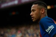 BARCELONA, SPAIN - NOVEMBER 19: Neymar JR of Barcelona looks on during the La Liga match between FC Barcelona and Malaga CF at Camp Nou stadium on November 19, 2016 in Barcelona, Spain. (Photo by Manuel Queimadelos Alonso/Getty Images)