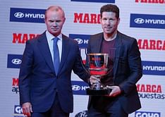 Diego Simeone is awarded best manager of 2015-16 season