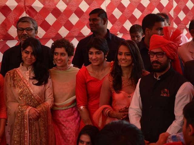 Aamir Khan attends wrestler Geeta Phogat’s wedding ceremony, says gift can be found in the film Dangal