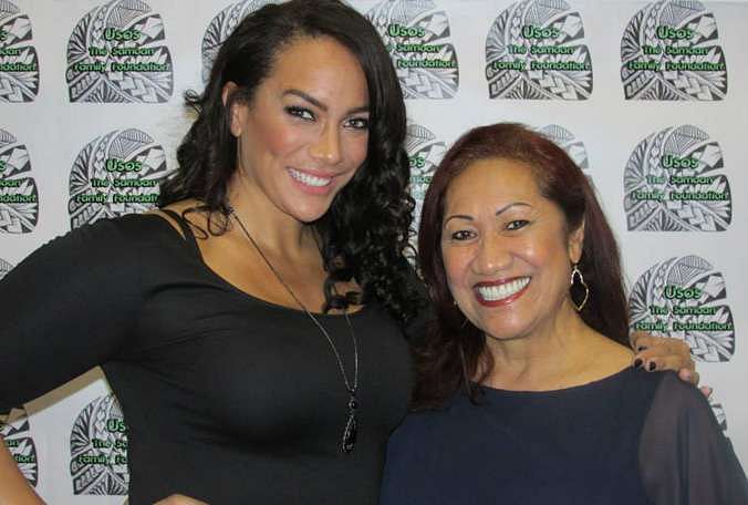 Ata Maivia(right) with WWE superstar Nia Jax