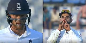 Watch: Virat Kohli gives Ben Stokes the perfect send-off on day three at Mohali