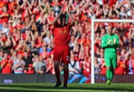 LIVERPOOL, ENGLAND - MAY 19: Jamie Carragher of Liverpool applauds the fans after being substituted in his last game for the club during the Barclays Premier League match between Liverpool and Queens Park Rangers at Anfield on May 19, 2013 in Liverpool, England. (Photo by Julian Finney/Getty Images)