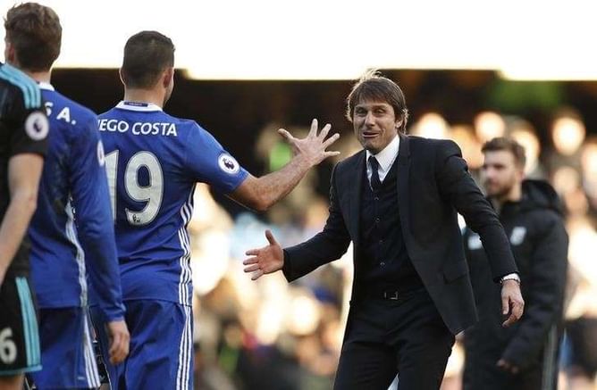 Conte lauds Costa for channelling passion the 'right way'