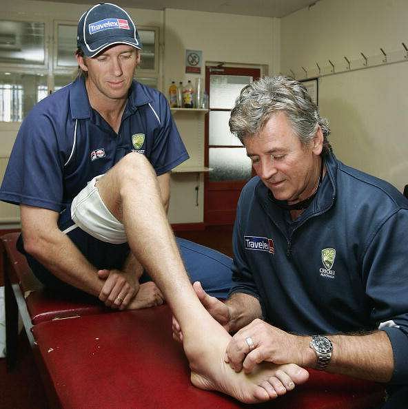 McGrath tore a few ligaments in his right ankle 