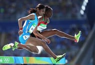 RIO DE JANEIRO, BRAZIL - AUGUST 13: Lalita Shivaji Babar of India competes in the Women's 3000m Steeplechase Round 1 on Day 8 of the Rio 2016 Olympic Games at the Olympic Stadium on August 13, 2016 in Rio de Janeiro, Brazil. (Photo by Paul Gilham/Getty Images)