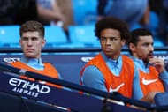 MANCHESTER, ENGLAND - SEPTEMBER 17: Leroy Sane of Manchester City looks on from the bench during the Premier League match between Manchester City and AFC Bournemouth at the Etihad Stadium on September 17, 2016 in Manchester, England. (Photo by Michael Steele/Getty Images)