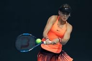 BEIJING, CHINA - OCTOBER 03: Lucie Safarova of Czech Republic returns a shot against Karolina Pliskova of the Czech Republic during the Women's singles second round match on day three of the 2016 China Open at the China National Tennis Centre on October 3, 2016 in Beijing, China. (Photo by Lintao Zhang/Getty Images)