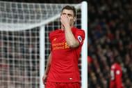 LIVERPOOL, ENGLAND - DECEMBER 11: James Milner of Liverpool reacts during the Premier League match between Liverpool and West Ham United at Anfield on December 11, 2016 in Liverpool, England. (Photo by Jan Kruger/Getty Images)