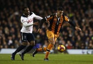 LONDON, ENGLAND - DECEMBER 14: Jake Livermore of Hull City and Danny Rose of Tottenham Hotspur compete for the ball during the Premier League match between Tottenham Hotspur and Hull City at White Hart Lane on December 14, 2016 in London, England. (Photo by Julian Finney/Getty Images)