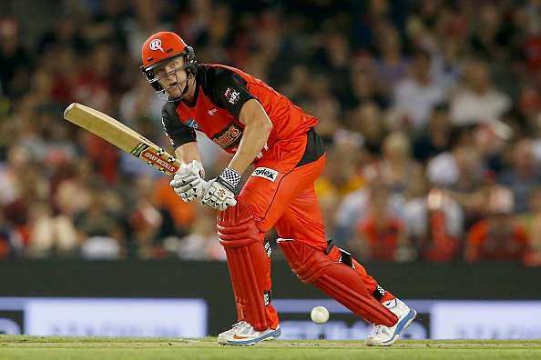 MELBOURNE, AUSTRALIA - DECEMBER 29:  Cameron White of the Melbourne Renegades bats during the Big Bash League match between the Melbourne Renegades and Perth Scorchers at Etihad Stadium on December 29, 2016 in Melbourne, Australia.  (Photo by Darrian Traynor/Getty Images)