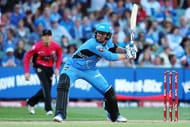 ADELAIDE, AUSTRALIA - DECEMBER 31: Ben Dunk of the Adelaide Strikers bats during the Big Bash League match between the Adelaide Strikers and Sydney Sixers at Adelaide Oval on December 31, 2016 in Adelaide, Australia. (Photo by Morne de Klerk/Getty Images)