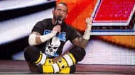 CM Punk on the RAW stage delivering the infamous pipebomb
