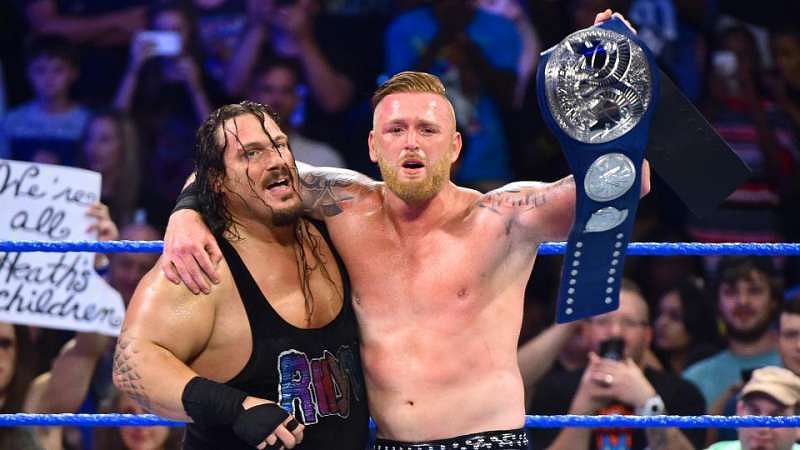 Rhyno won the SmackDown Tag Team Championship belt with Heath Slater once
