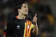 BARCELONA, SPAIN - DECEMBER 30: Bijan Krkic of Catalonia reacts after missing a chance to score during an International Friendly match between Catalonia and Tunisia at Estadi Olimpic Lluis Companys on December 30, 2011 in Barcelona, Spain. (Photo by David Ramos/Getty Images)