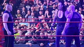 WWE News: The Undertaker confronts Brock Lesnar and Goldberg before Raw goes off air